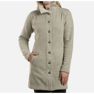 Kuhl Womens Savina Fleece Sweater Jacket Button Front Pockets